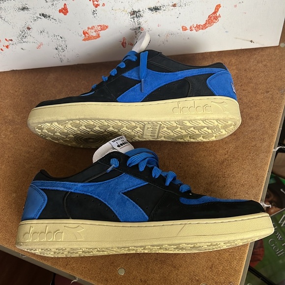 Diadora X Men Magic Basket Low Storm Black Blue - Picture 9 of 10